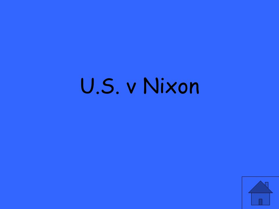 U.S. v Nixon