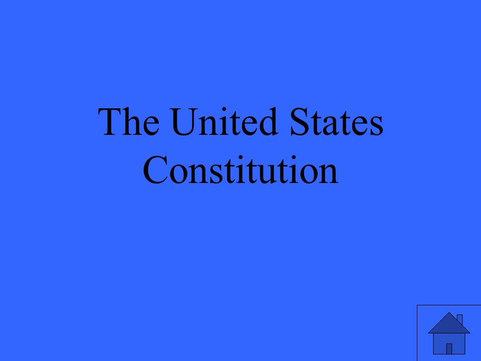 The United States Constitution
