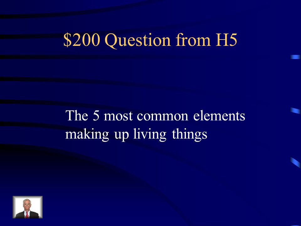 $100 Answer from H5 What is a polymer