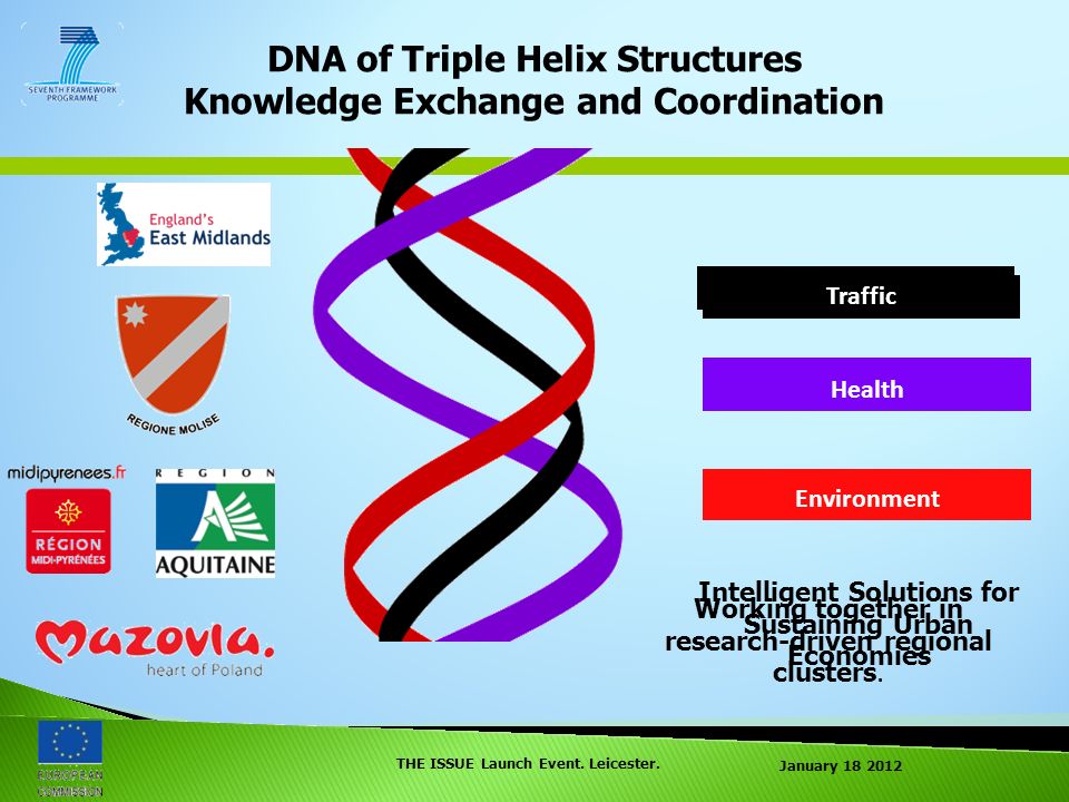 DNA of Triple Helix Structures Knowledge Exchange and Coordination January THE ISSUE Launch Event.