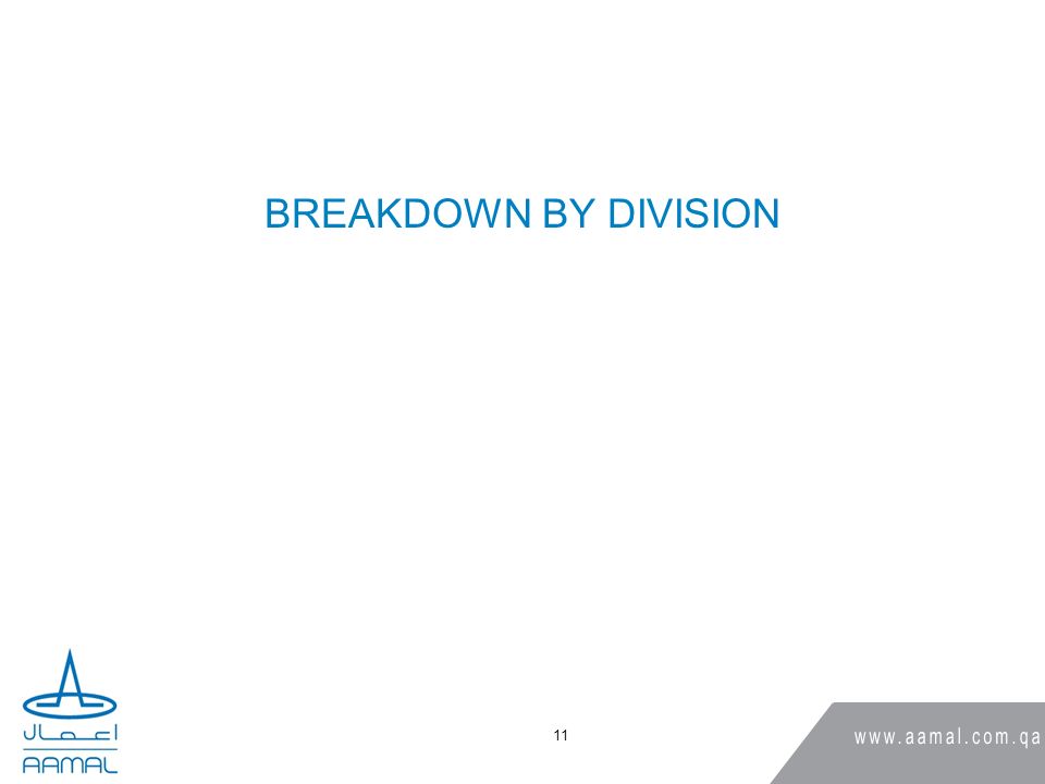 BREAKDOWN BY DIVISION 11