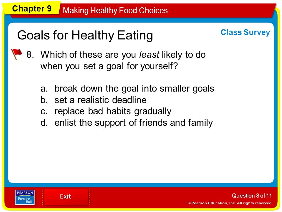 Chapter 9 Making Healthy Food Choices Goals For Healthy Eating Ppt Download Chapter 9 Making Healthy Food Choices Goals For Healthy Eating Ppt Download