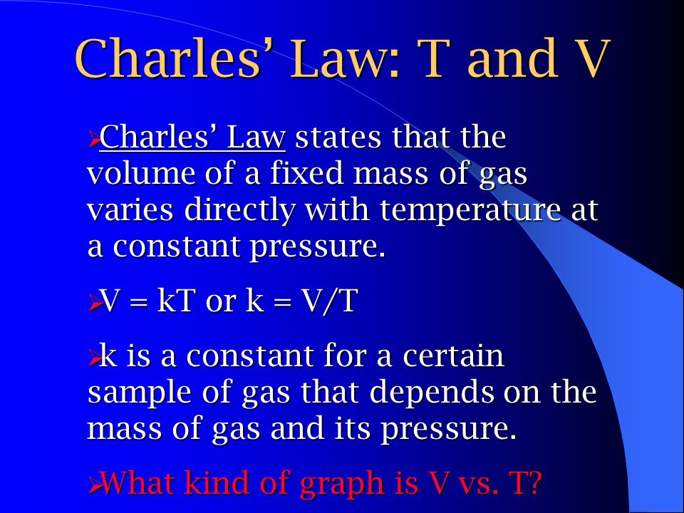 Charles' Law.  discovered by French physicist, Jacques Charles in 1787  first person to fill balloon with hydrogen gas and make solo balloon flight. - ppt download