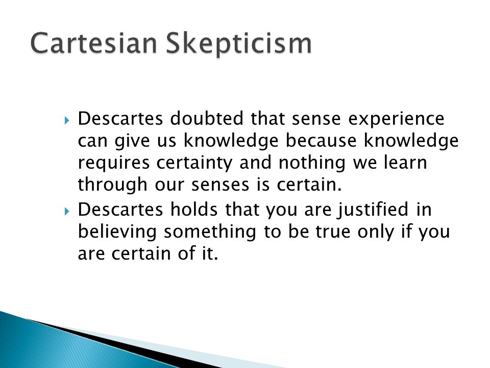 descartes and skepticism