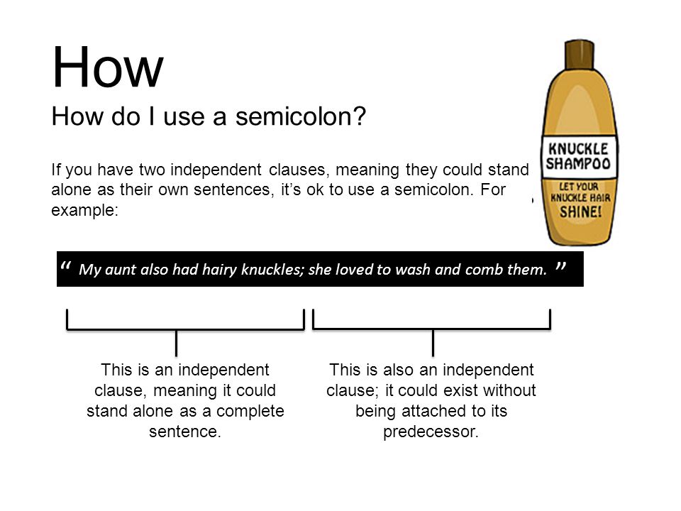 How to use a semicolon - The Oatmeal