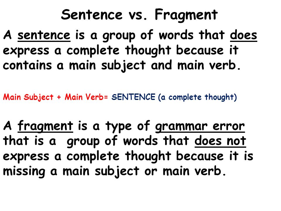 grammar bellringer 11 what are sentences and fragments ppt download sentences vs fragments