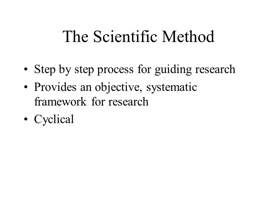 Key Points What is empirical research. What is the scientific method.
