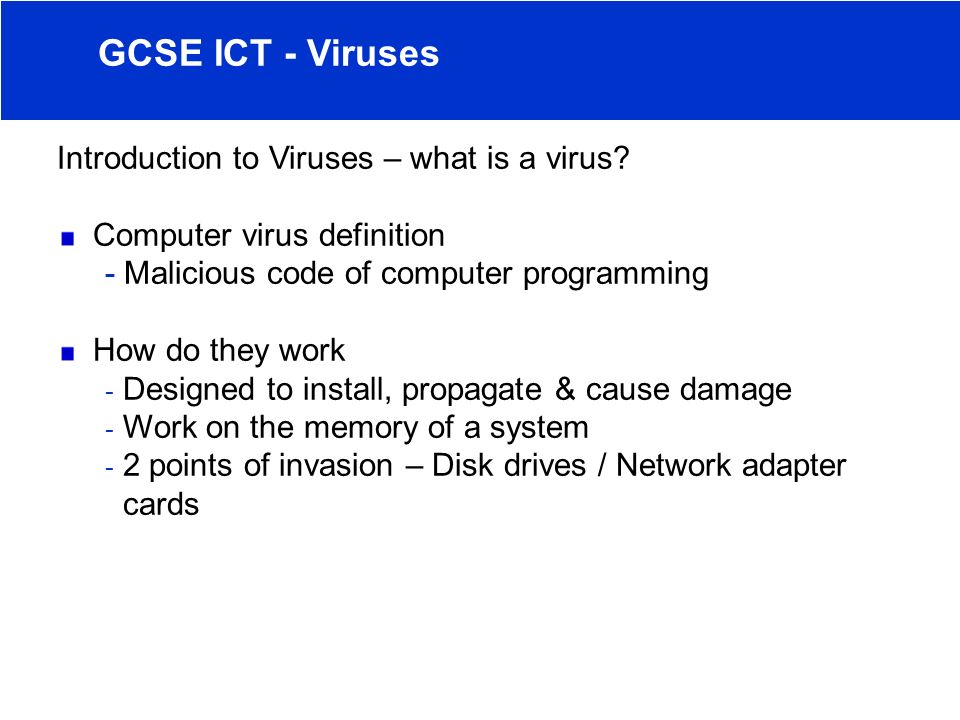 Introduction to Viruses – what is a virus.
