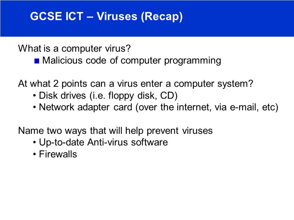 What is a computer virus.