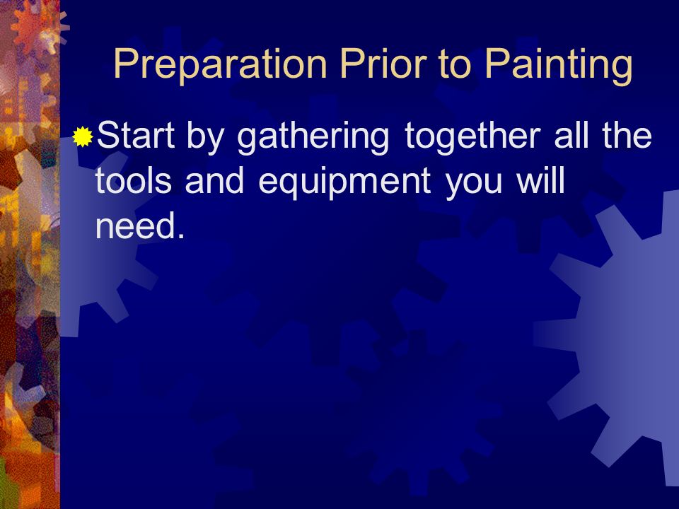 Preparing Surfaces and Selecting Paints