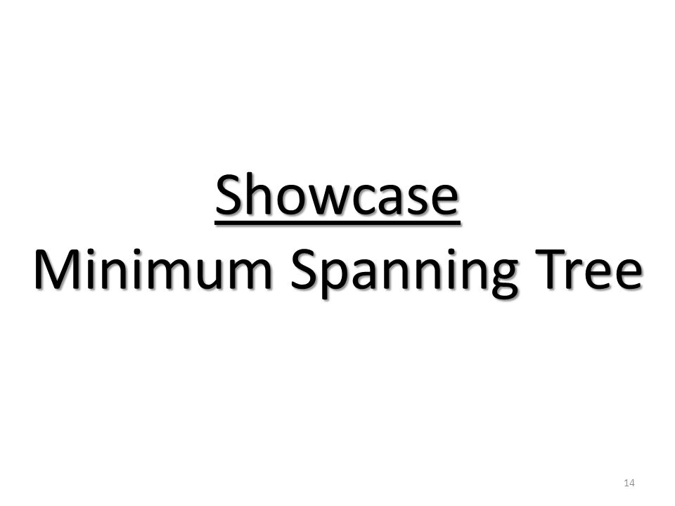 14 Showcase Minimum Spanning Tree