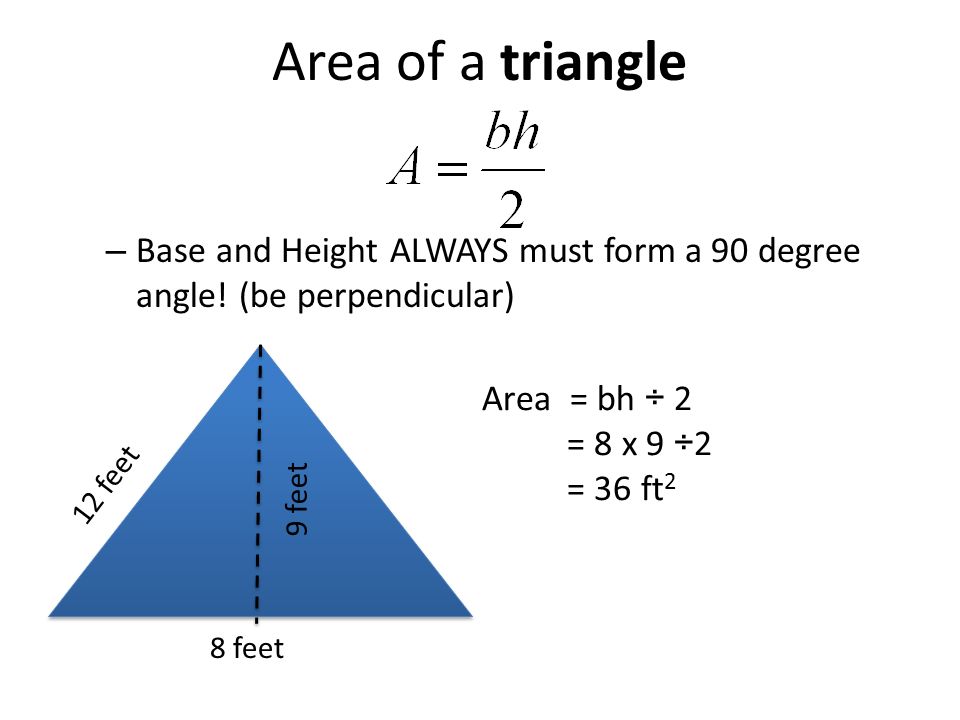 …thus, changing it to a rectangle. What is the area of the rectangle AREA OF PARALLELOGRAM h b