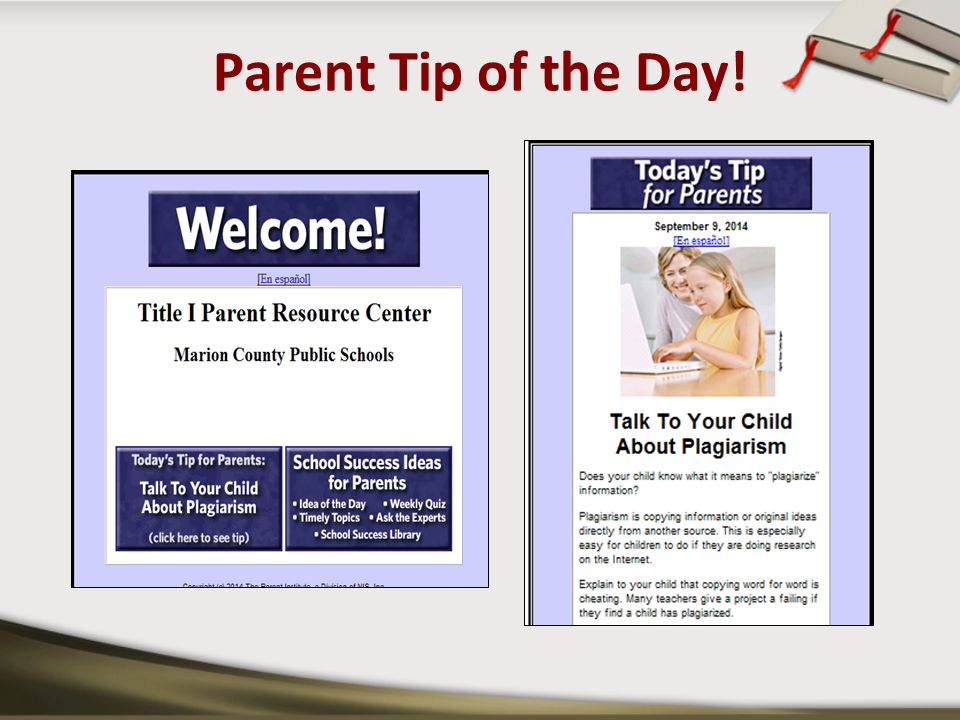 Parent Tip of the Day!