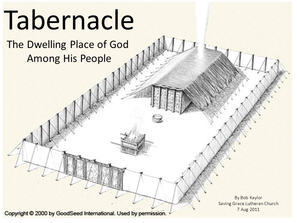 Tabernacle The Dwelling Place of God Among His People By Bob Kaylor Saving Grace Lutheran Church 7 Aug 2011