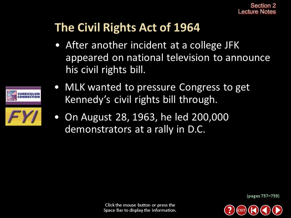 Section 2-20 Why did President Kennedy not take immediate action when violence erupted against the Freedom Riders.