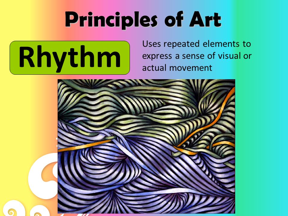 Principles of Art Emphasis The importance artists add to certain objects or areas to attract the viewer’s attention
