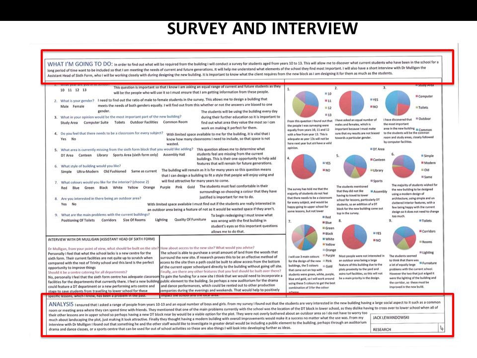 SURVEY AND INTERVIEW