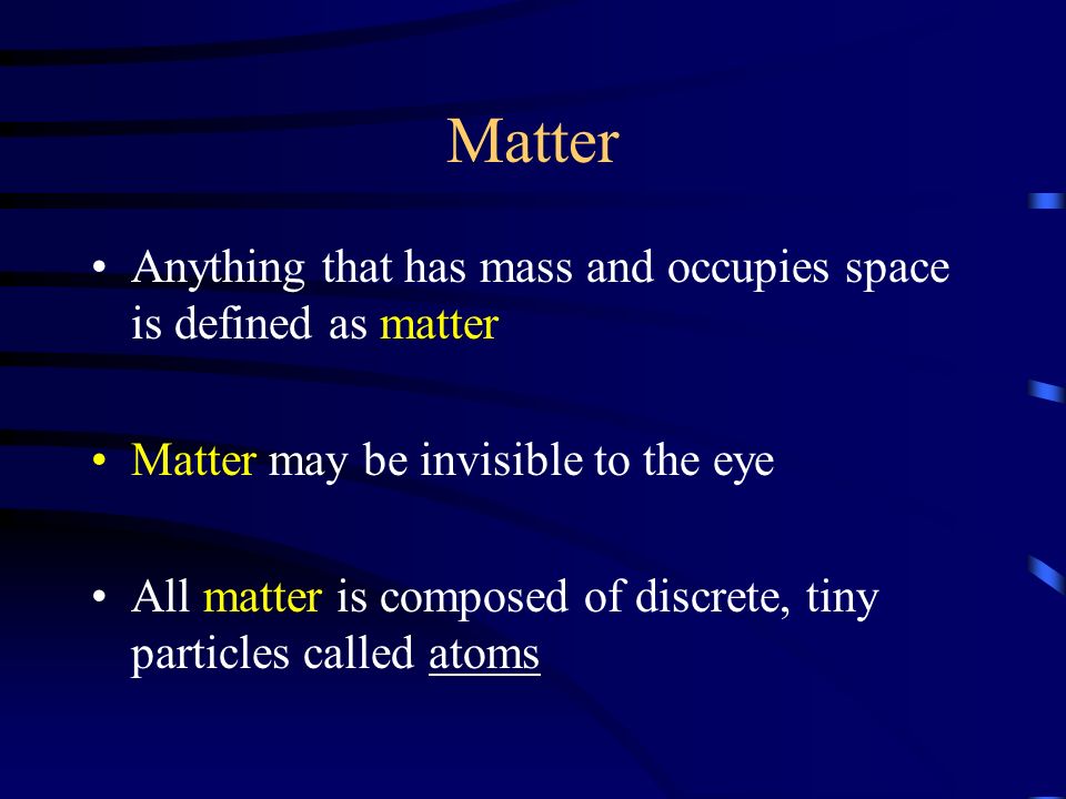 Classification Of Matter Integrated Science Dr. May. - ppt download