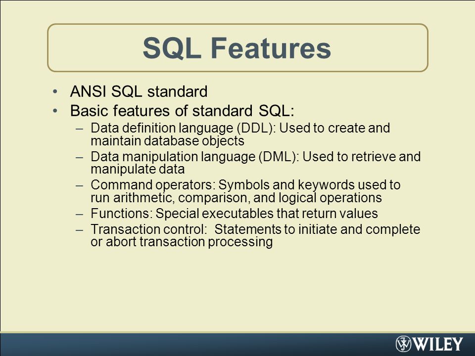 Introduction to Databases Chapter 6: Understanding the SQL Language ...