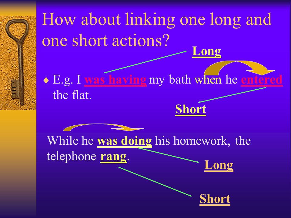 How about linking one long and one short actions.  E.g.