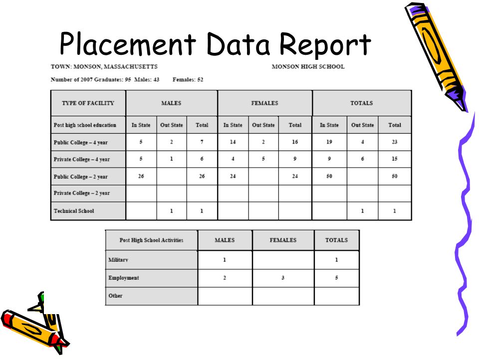 Placement Data Report