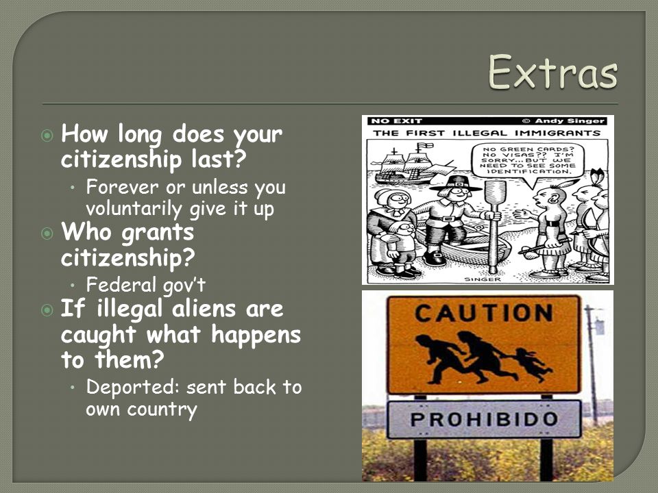  How long does your citizenship last.