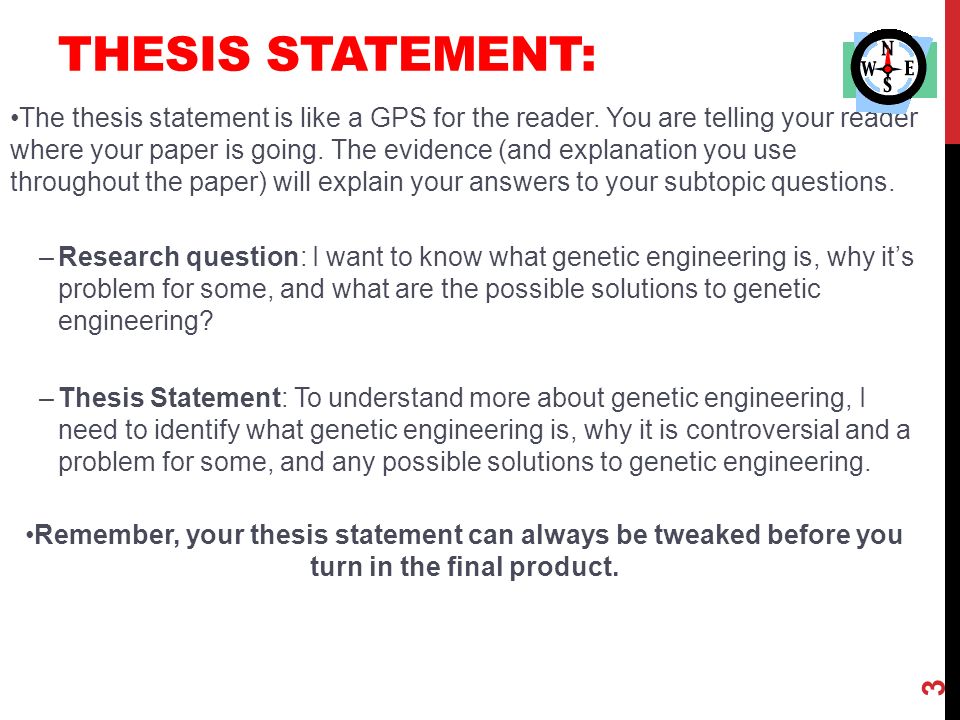 genetic engineering thesis