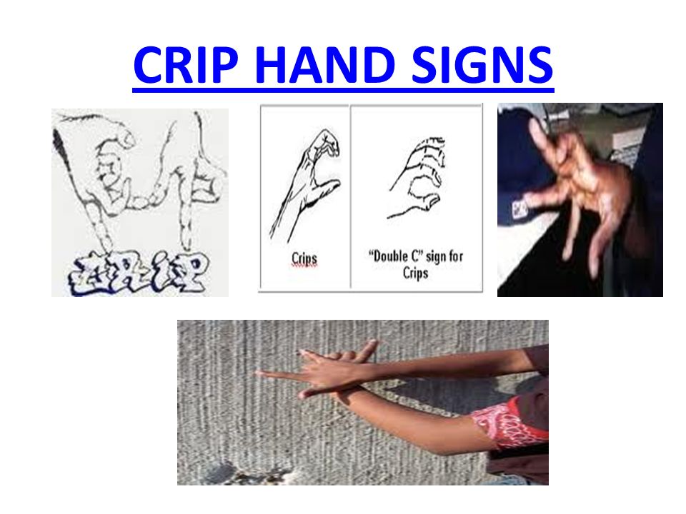crip sign with hands