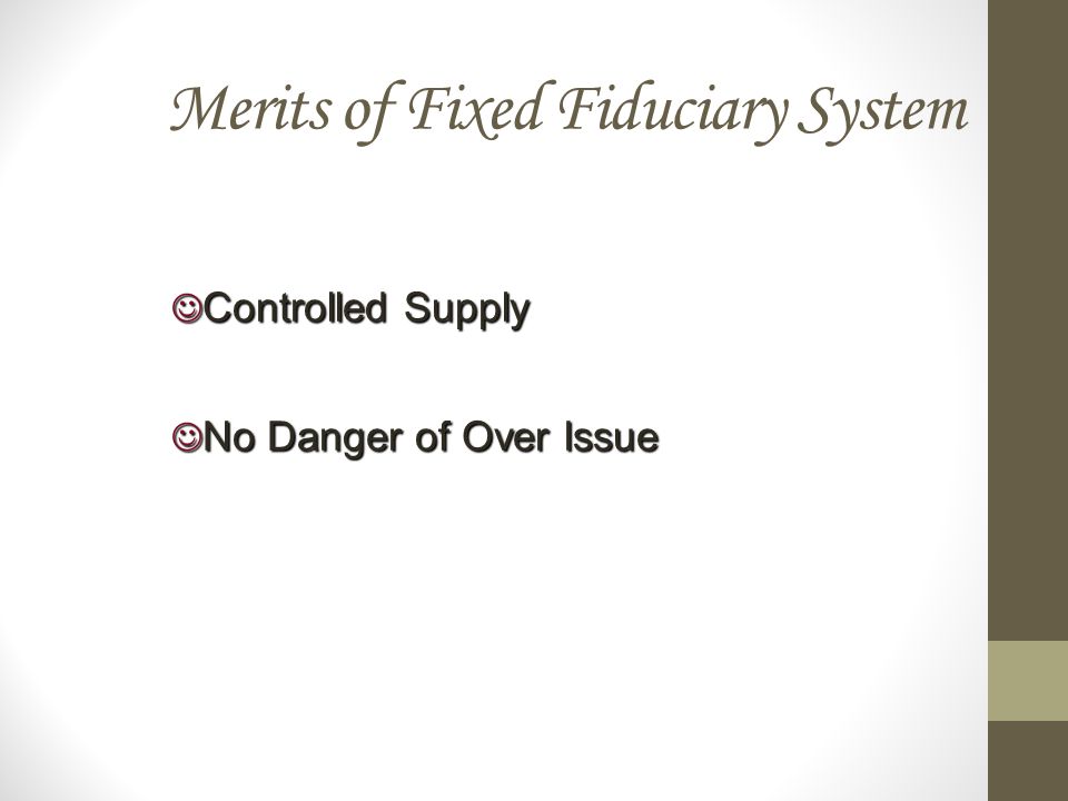 fixed fiduciary system