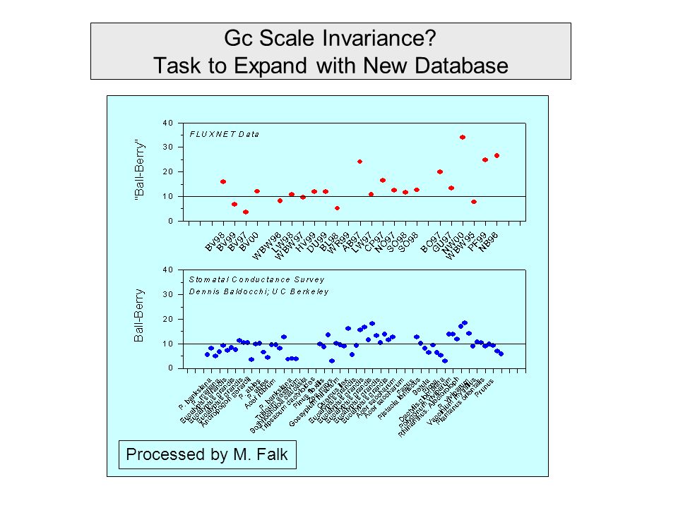 Processed by M. Falk Gc Scale Invariance Task to Expand with New Database