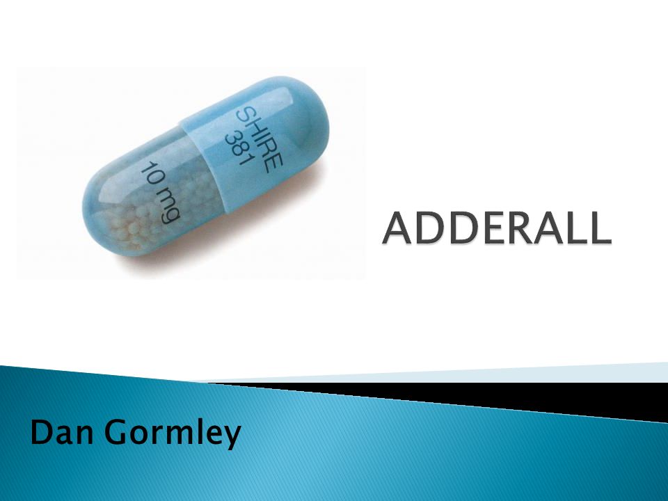 Adderall xr street name