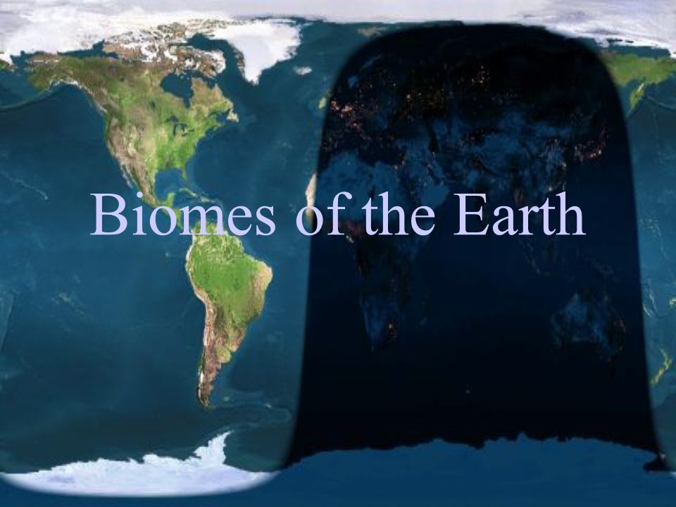 Biomes of the Earth