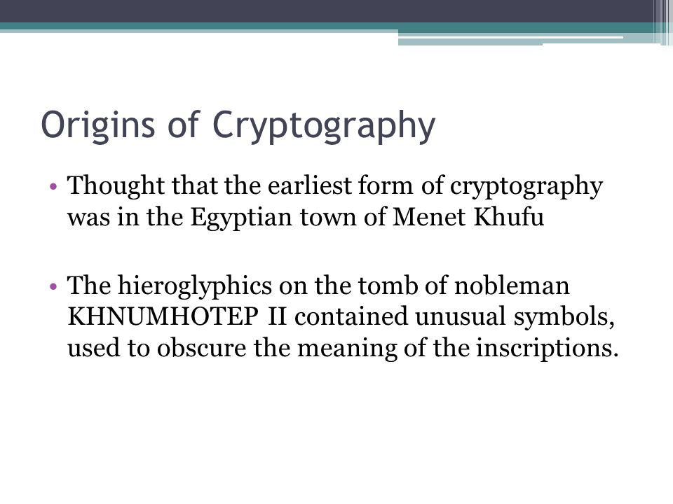 History of Cryptography Adam Goodbar Clemson University April, ppt download