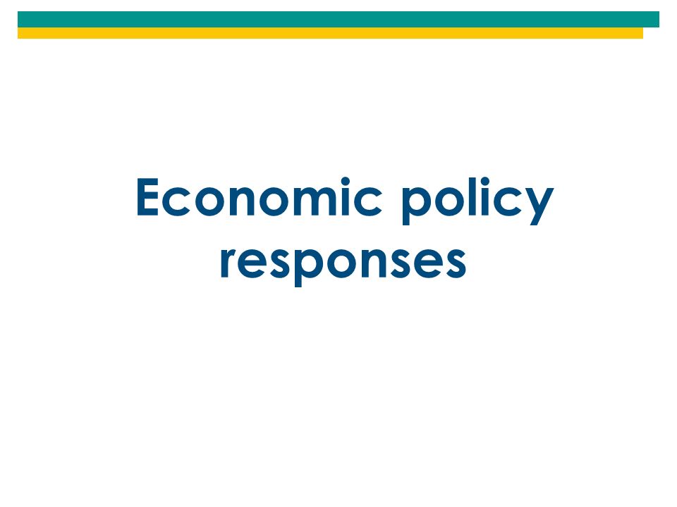 Economic policy responses