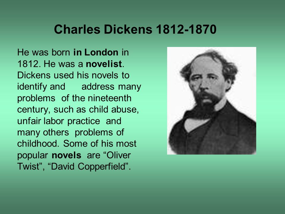 He know english well. Charles Dickens (1812-1870). Charles Dickens Biography.