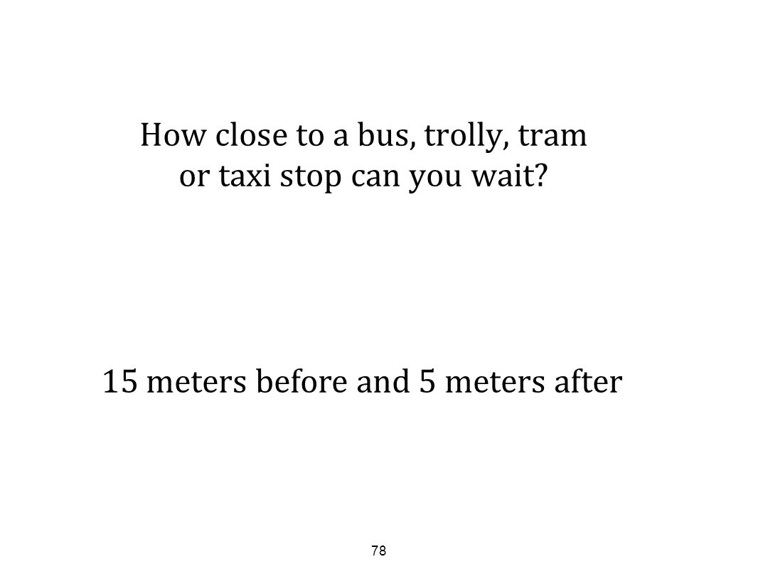 How many meters before and after the pedestrian crossing you can park the car How many meters before and after the pedestrian crossing you can park the car