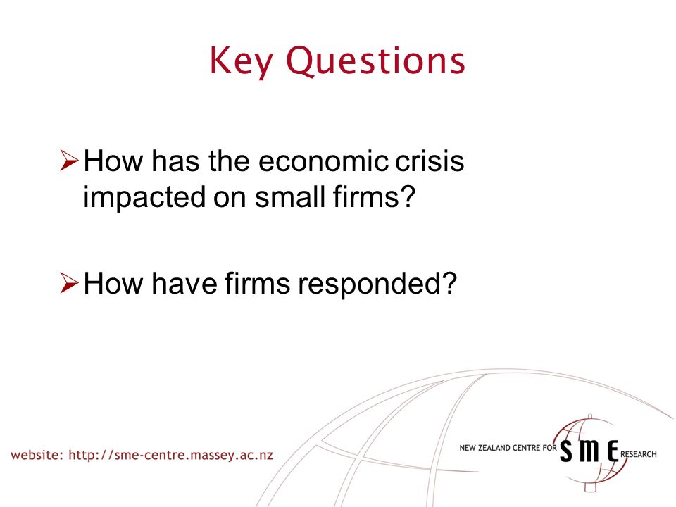 Doing business at the edge of the world: Die Wirtschaftskrise aus Sicht ...