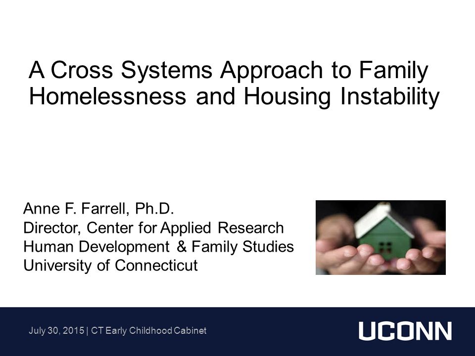 A Cross Systems Approach To Family Homelessness And Housing
