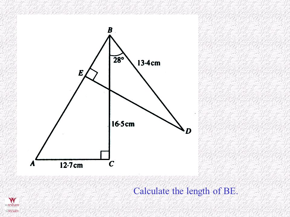 Calculate the length of BE.