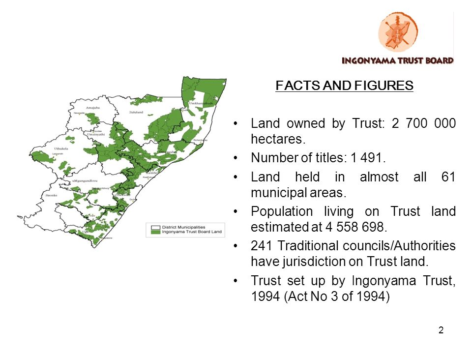 1 INGONYAMA TRUST BOARD A Schedule 3A Public Entity in terms of the Public  Finance Management Act, 1999 PRESENTATION TO THE PORTFOLIO COMMITTEE ON  RURAL. - ppt download