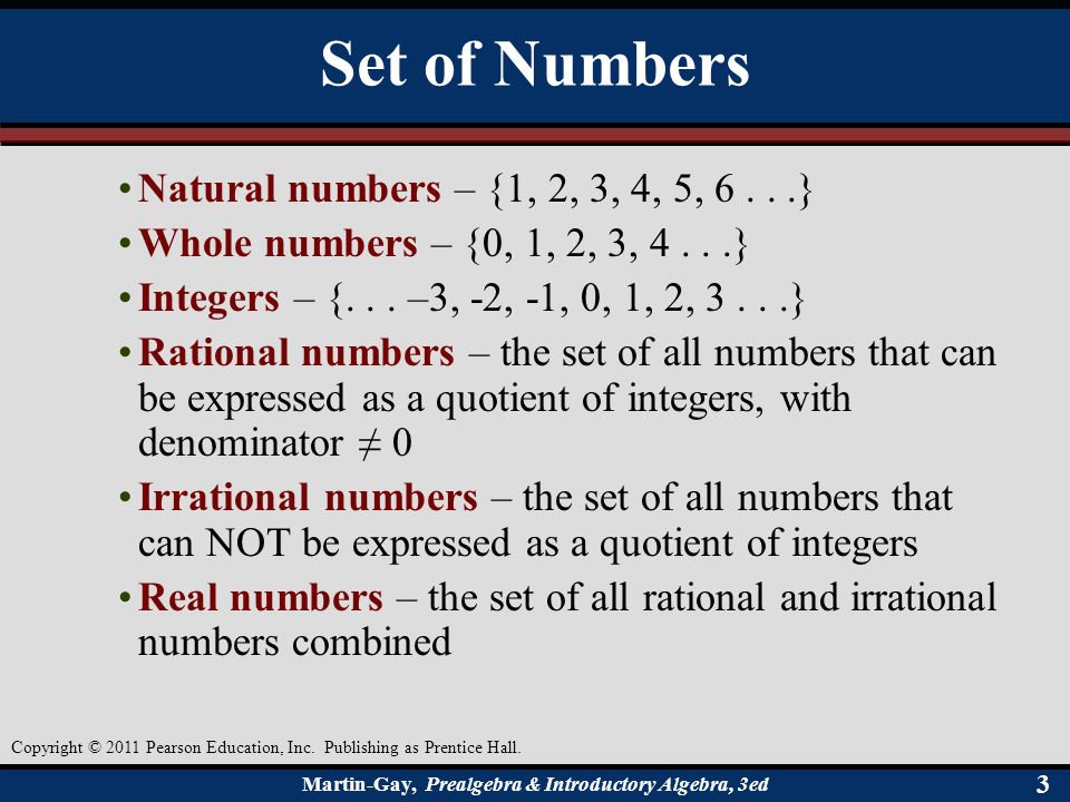 Martin-Gay, Prealgebra & Introductory Algebra, 3ed 33 Copyright © 2011 Pearson Education, Inc.