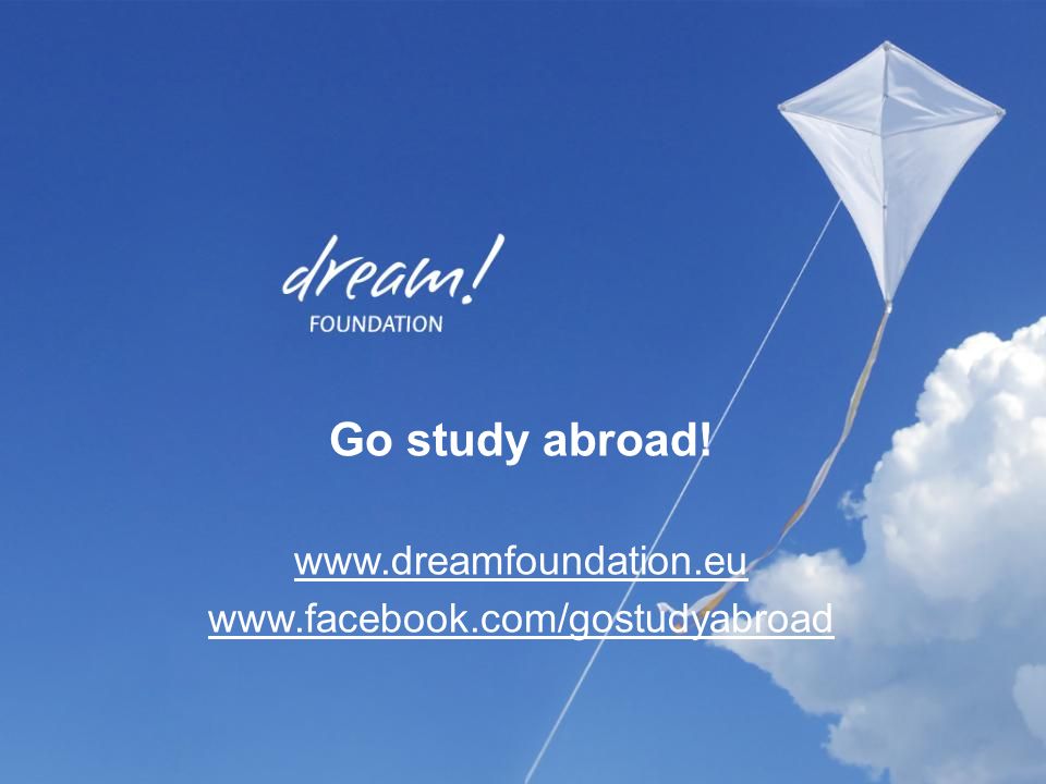 Dream Foundation Go study abroad!