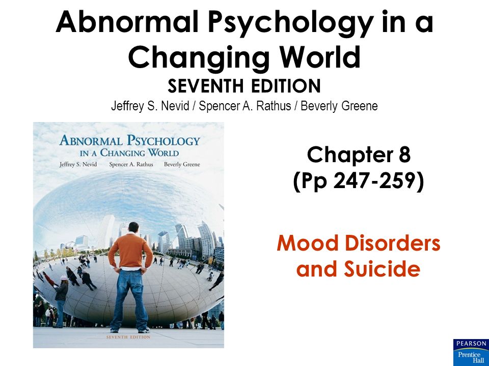 Abnormal Psychology In A Changing World Seventh Edition