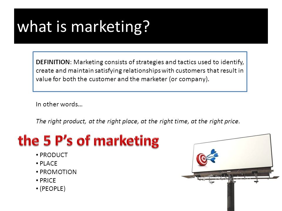what is marketing.