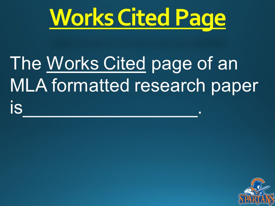 introduction to mla writing a research paper in mla format ppt