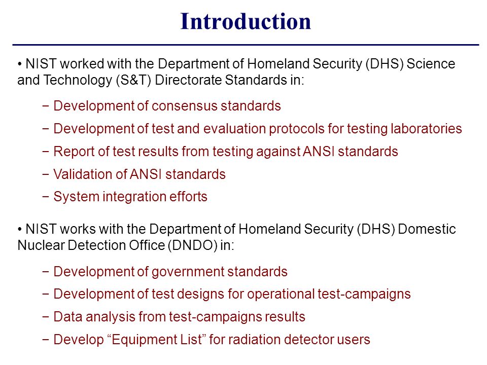 Nist S Support Of Rad Nuc Standards Development Dr Leticia