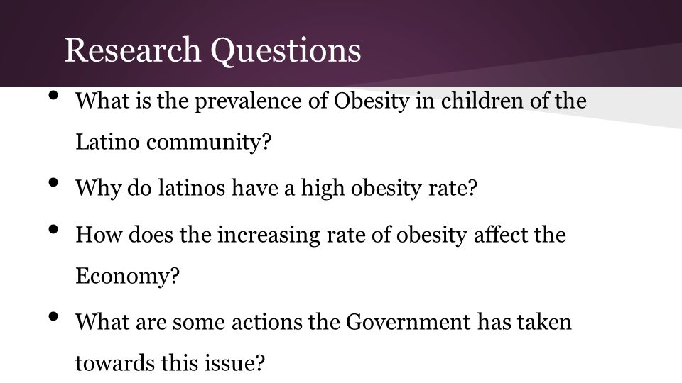 research paper obesity