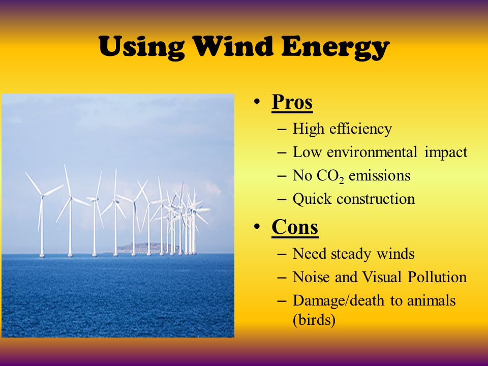 Wind Power Pros And Cons Chart