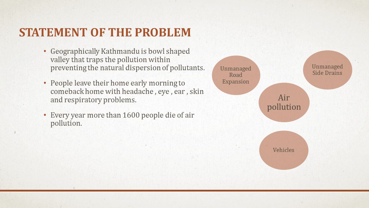 statement of air pollution