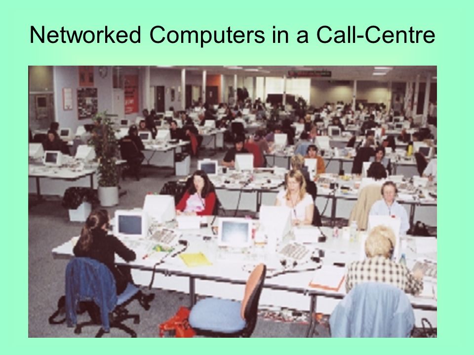 Networked Computers in a Call-Centre